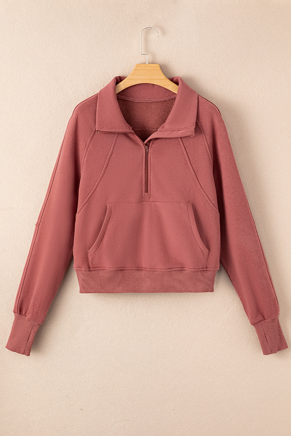 Brown Fleece Lined Sweatshirt