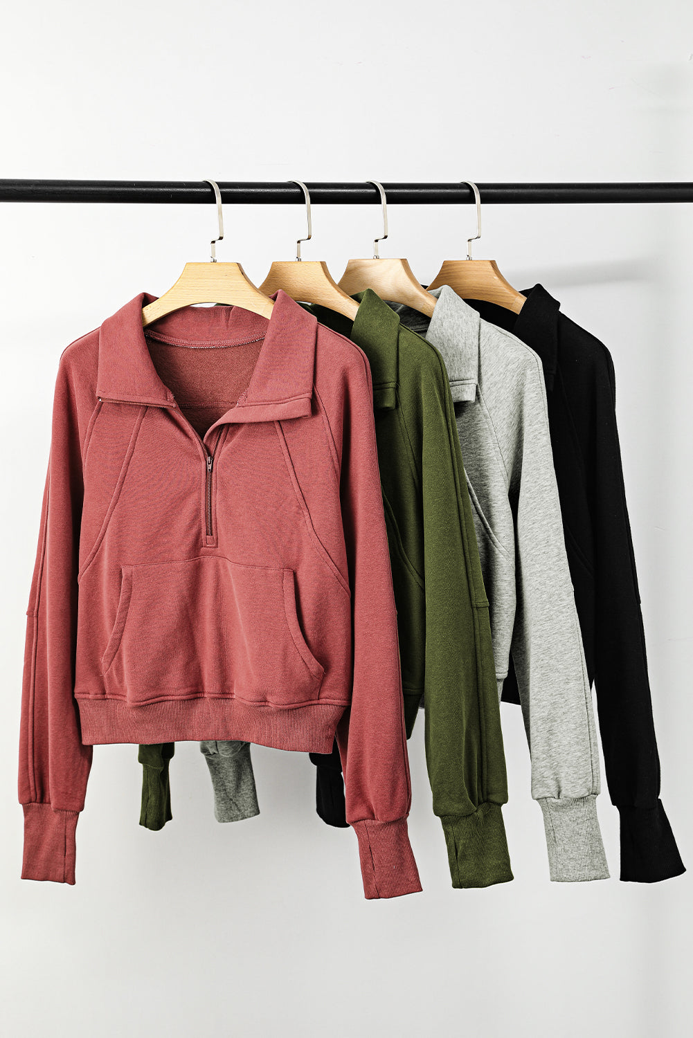 Brown Fleece Lined Sweatshirt