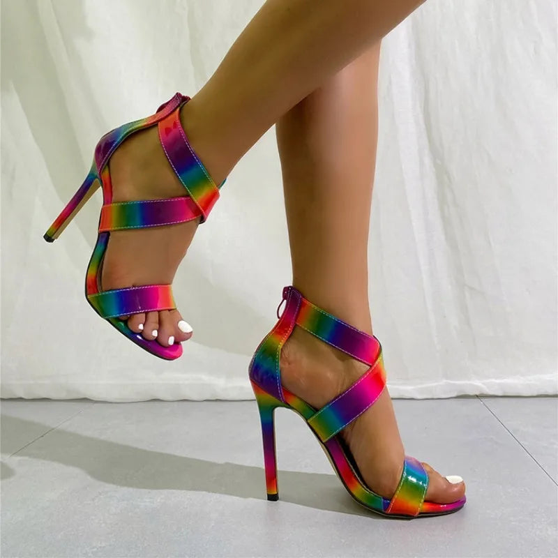 Tacones arcoiris