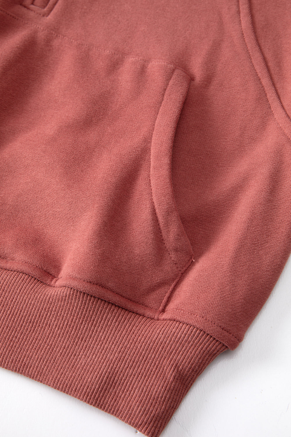 Brown Fleece Lined Sweatshirt