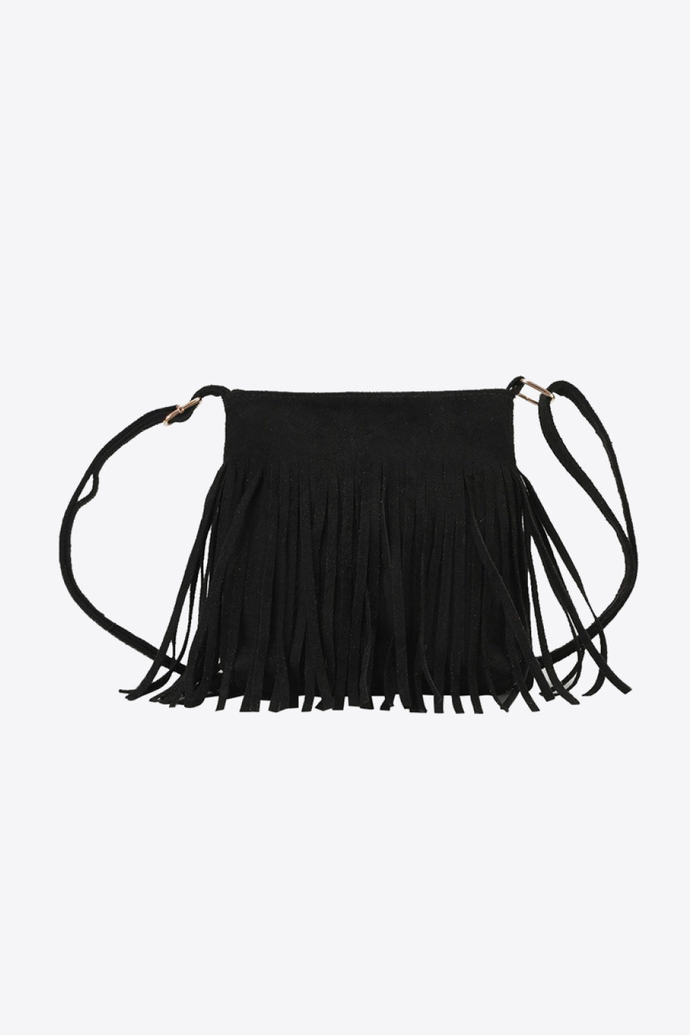 Adored PU Leather Crossbody Bag with Fringe - Celeste