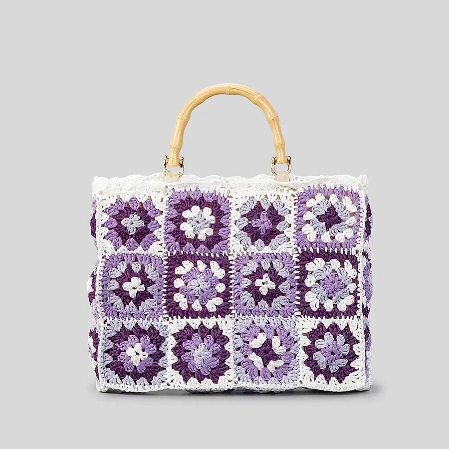 Astraea - Bohemian Woven Bag - Celeste