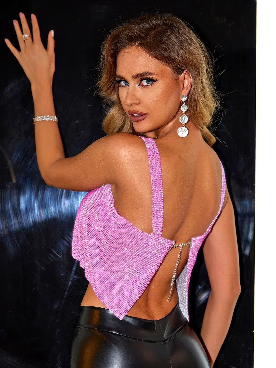 Backless Square Neck Cami - Celeste