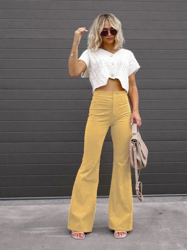 Better Than You - High Waist Casual Pants - Celeste