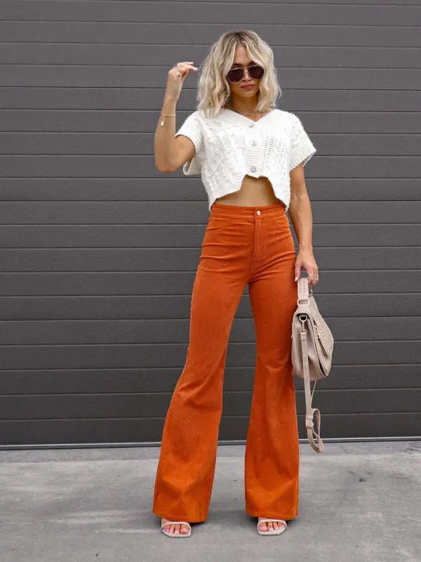 Better Than You - High Waist Casual Pants - Celeste