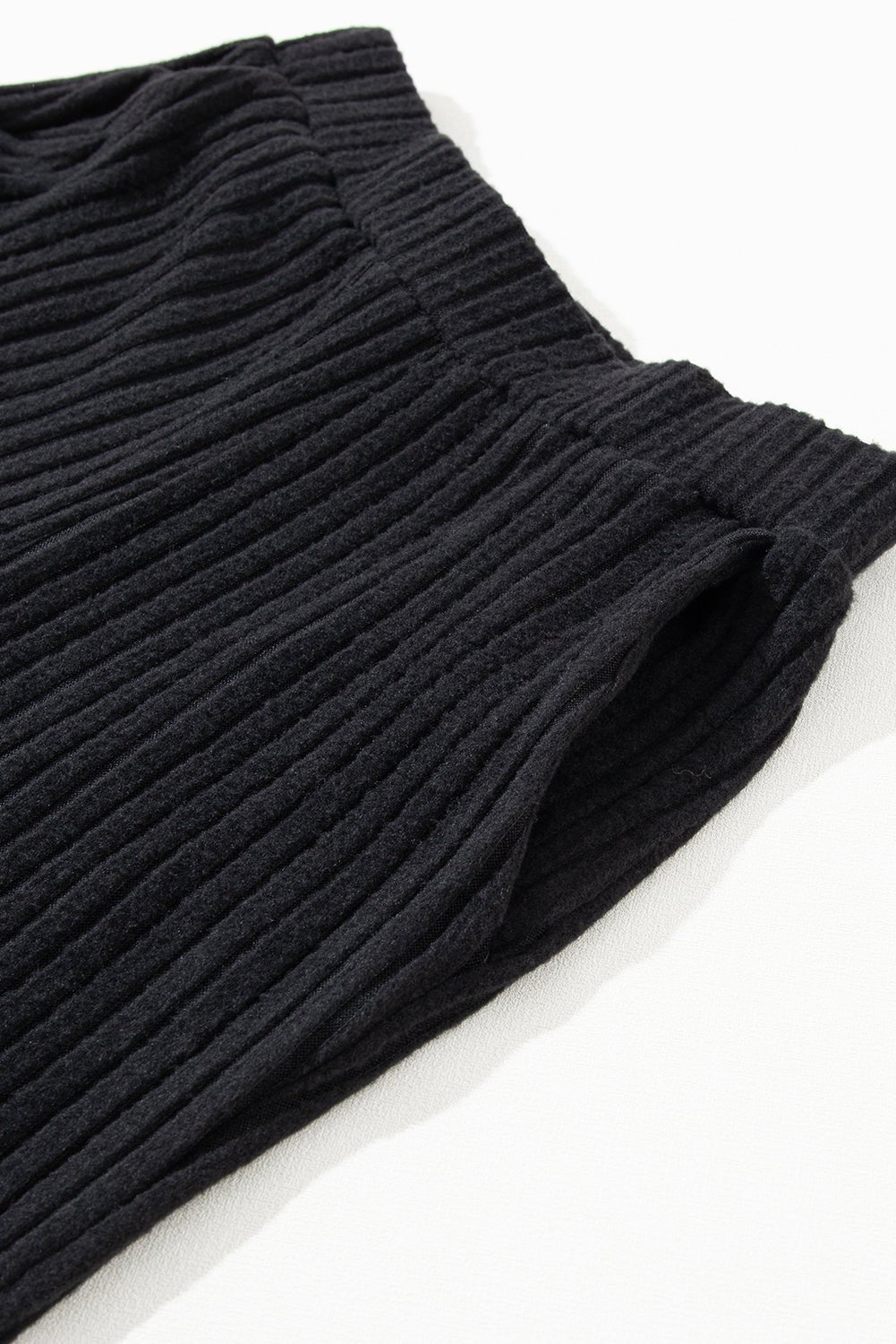 Black Ribbed Knit Two-piece Outfit - Celeste  Loungewear & Sleepwear/Loungewear  