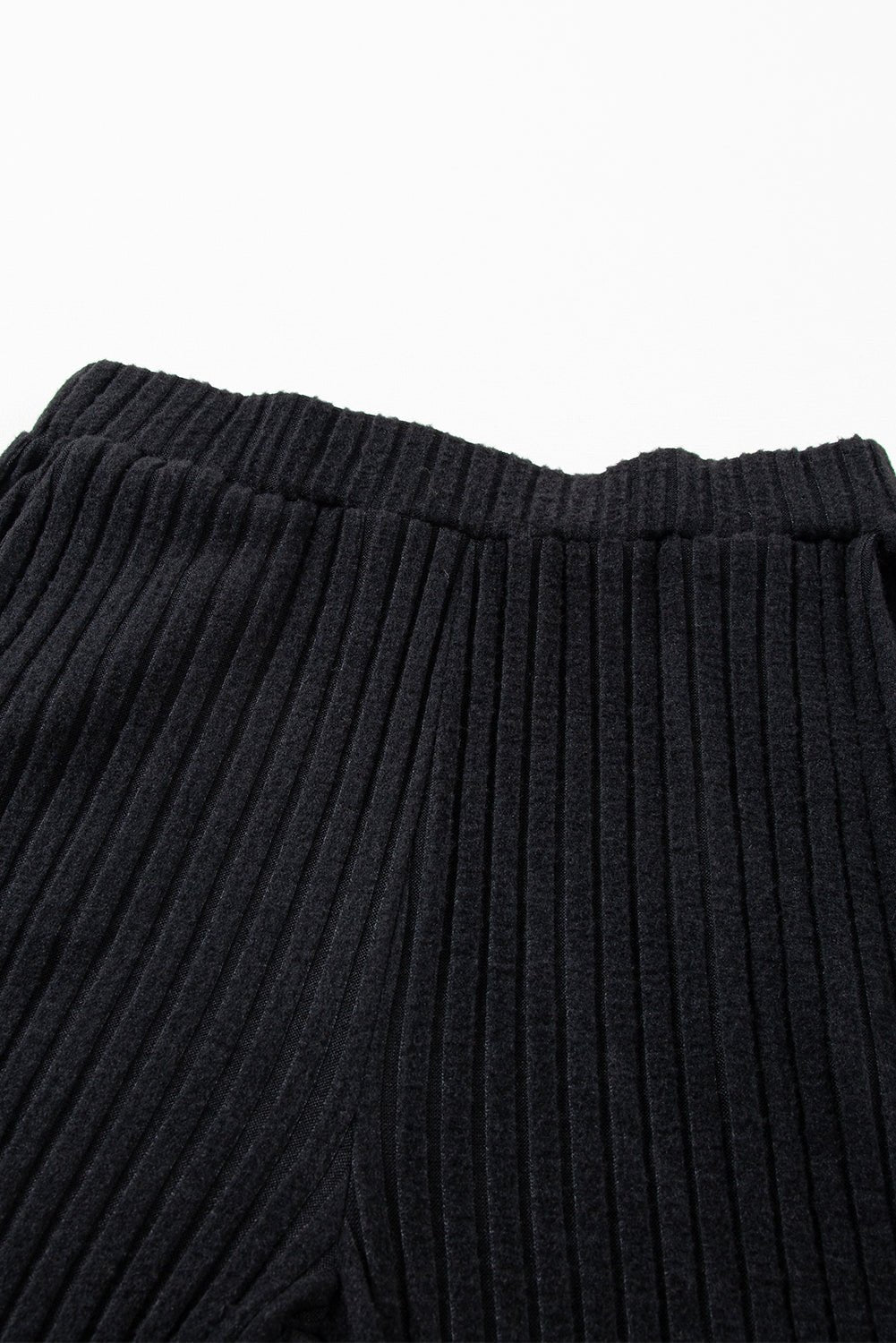 Black Ribbed Knit Two-piece Outfit - Celeste  Loungewear & Sleepwear/Loungewear  