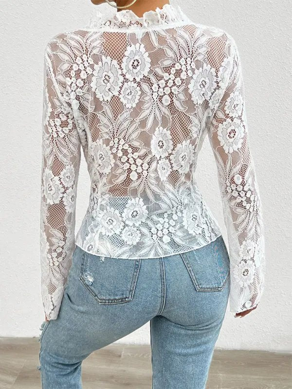 Celeste Lace Floral Blouse - Celeste