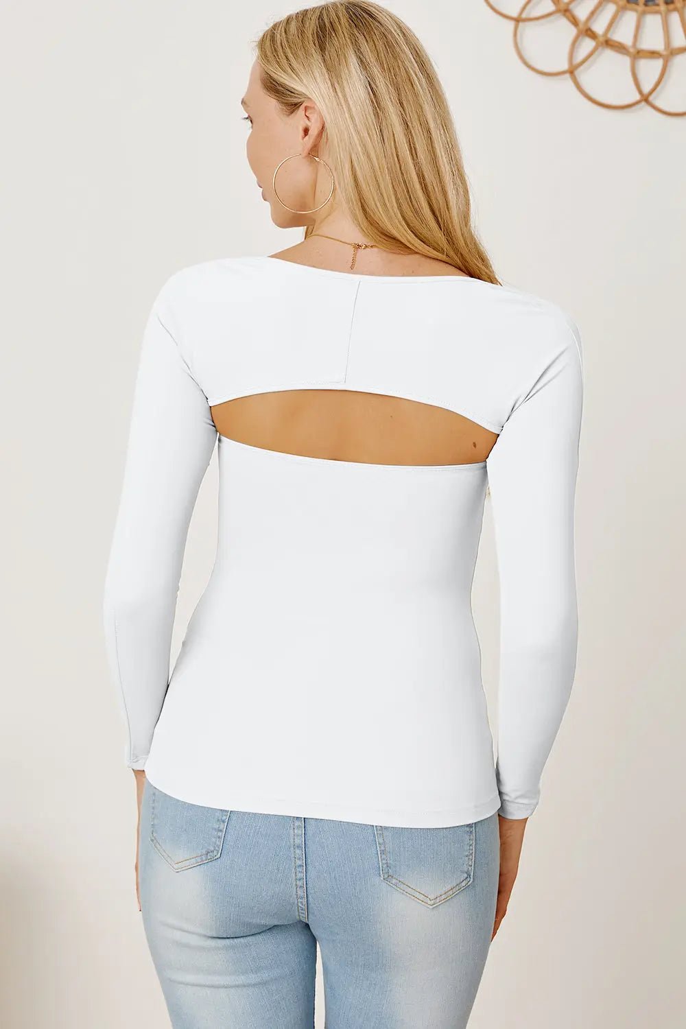 Cutout Raglan Sleeve Bolero and Tube Top - Celeste