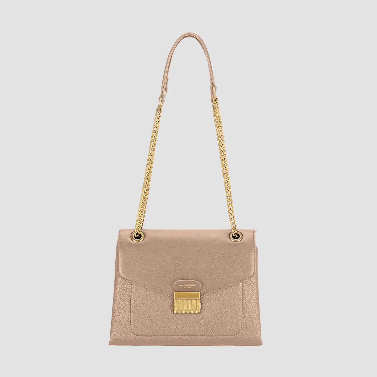 David Jones Chain - Handle Shoulder Bag - Celeste