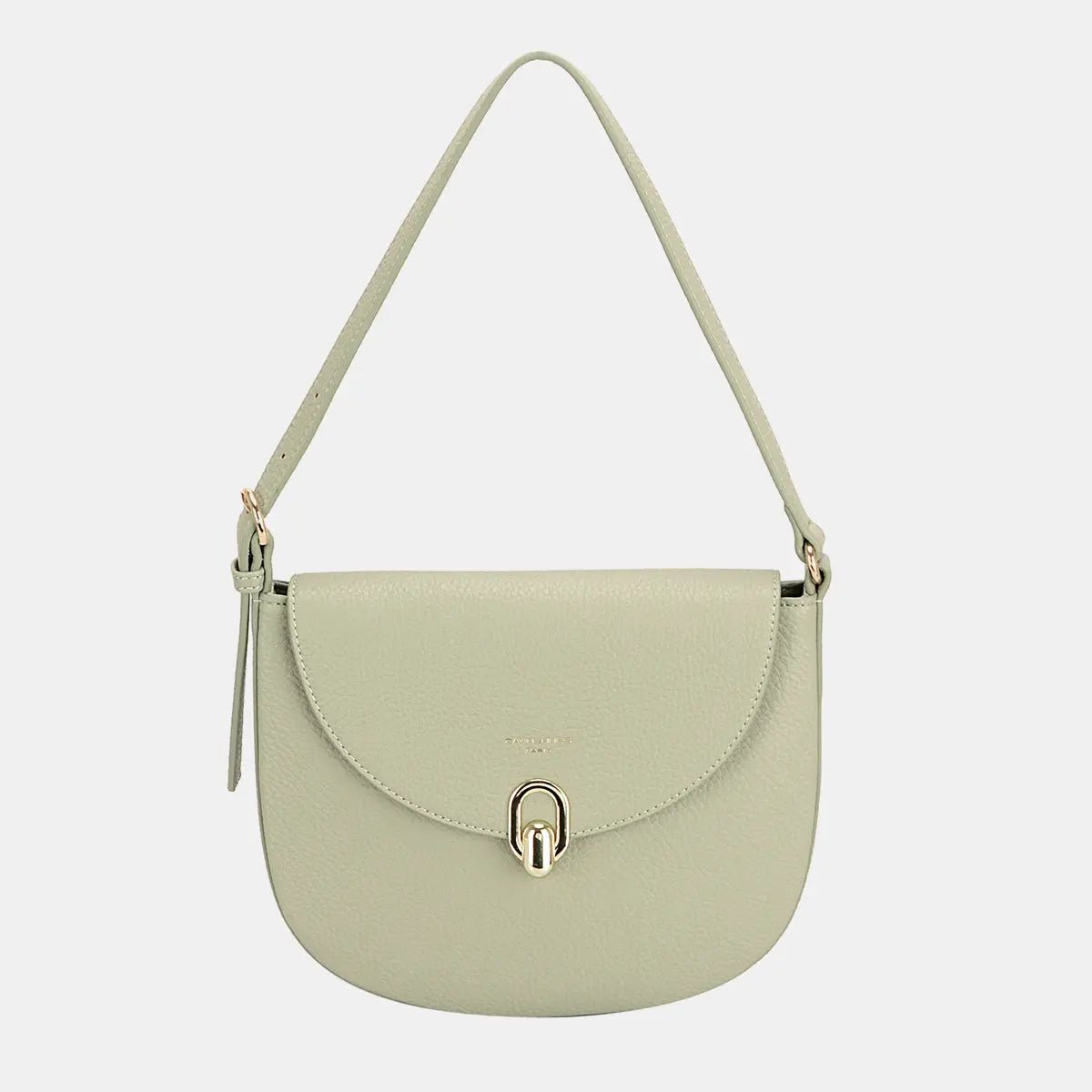 David Jones Metal Buckle Shoulder Bag - Celeste