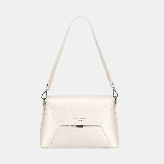 David Jones PU Leather Envelope Design Shoulder Bag - Celeste