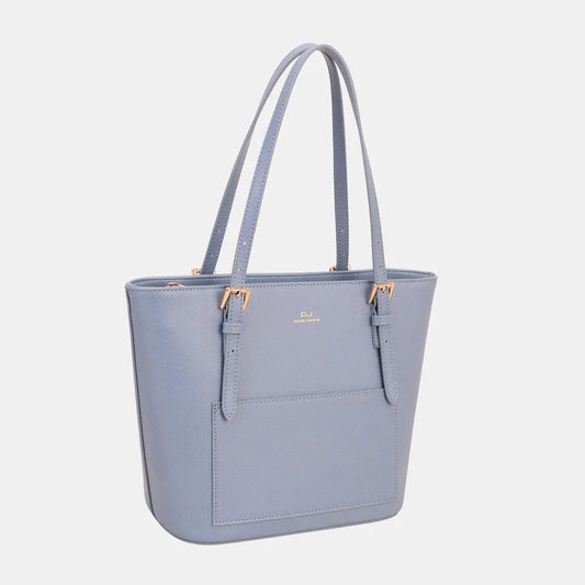 David Jones PU Leather Tote Bag - Celeste