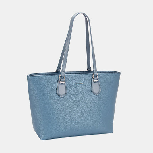 David Jones PU Leather Tote Bag - Celeste