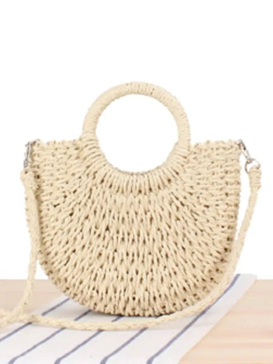 Half Moon - Hand Woven Bag - Celeste