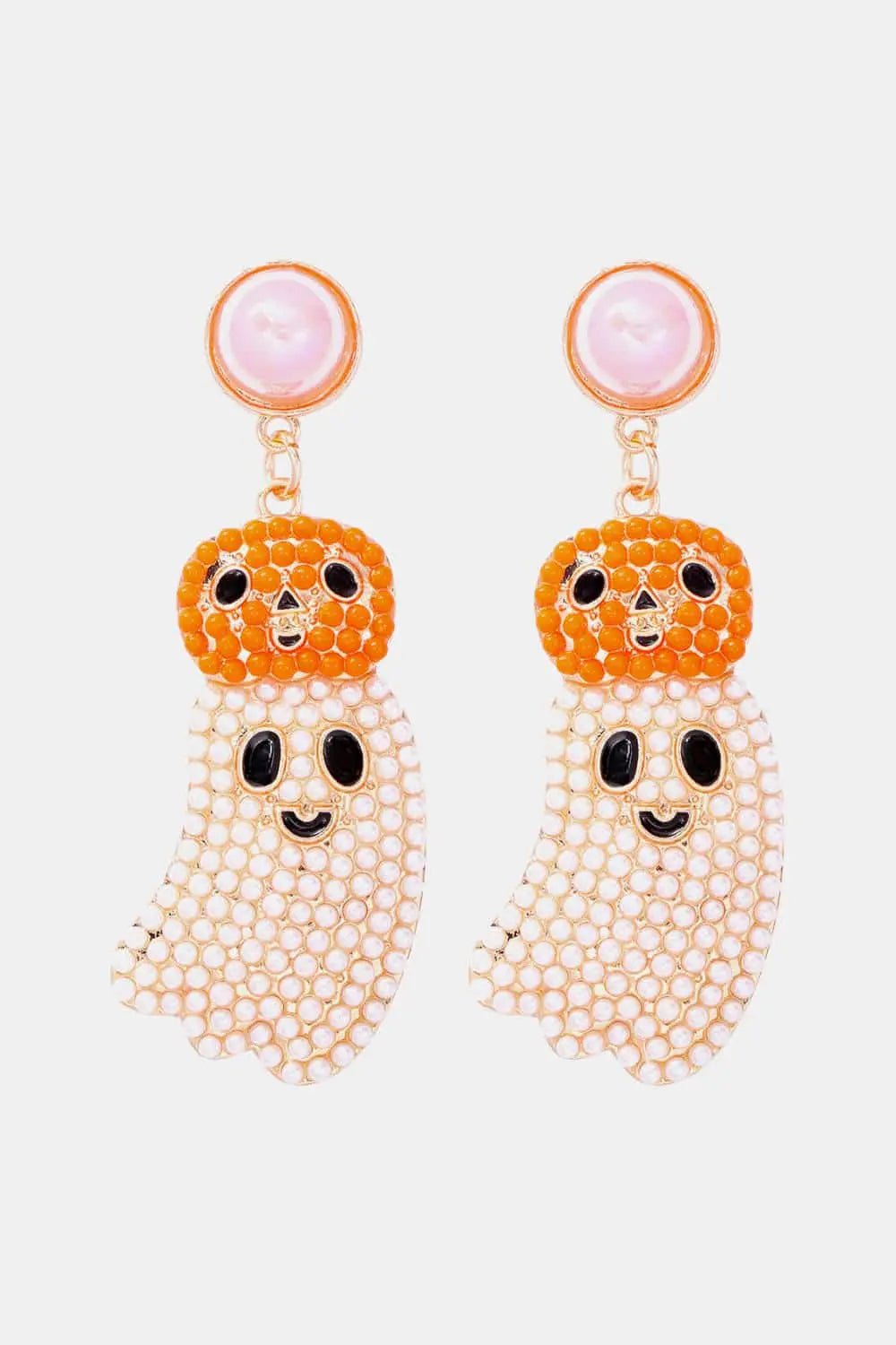 Halloween Ghost Shape Dangle Earrings - Celeste