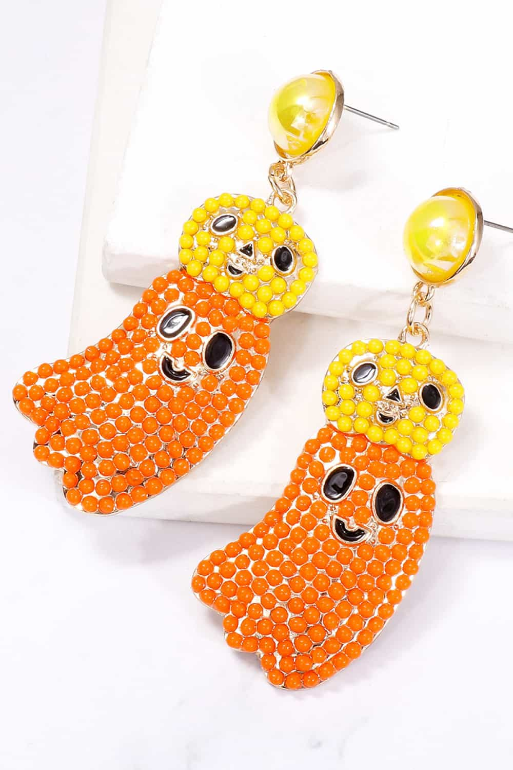 Halloween Ghost Shape Dangle Earrings - Celeste