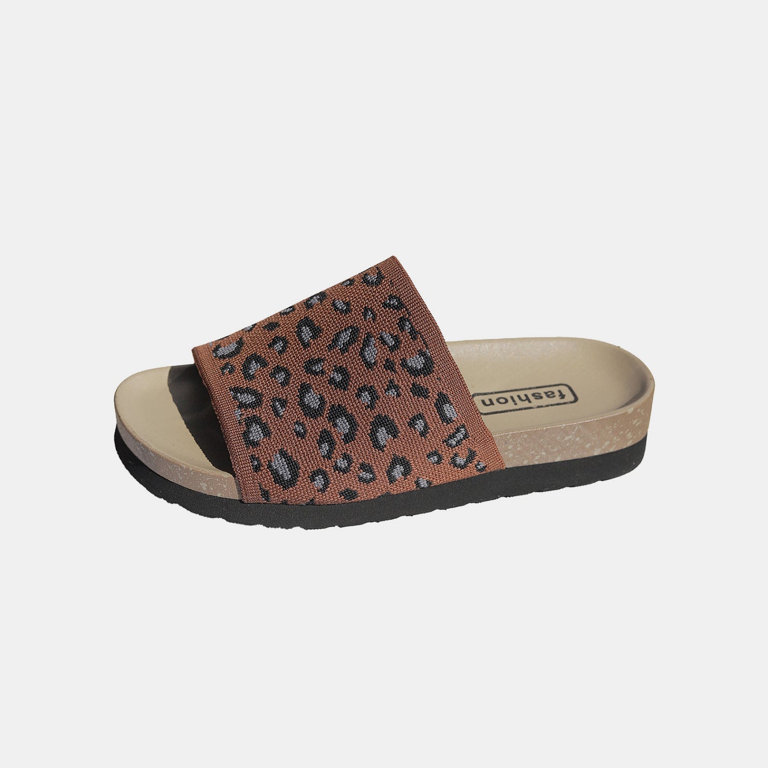 Leopard Open Toe Sandals - Celeste