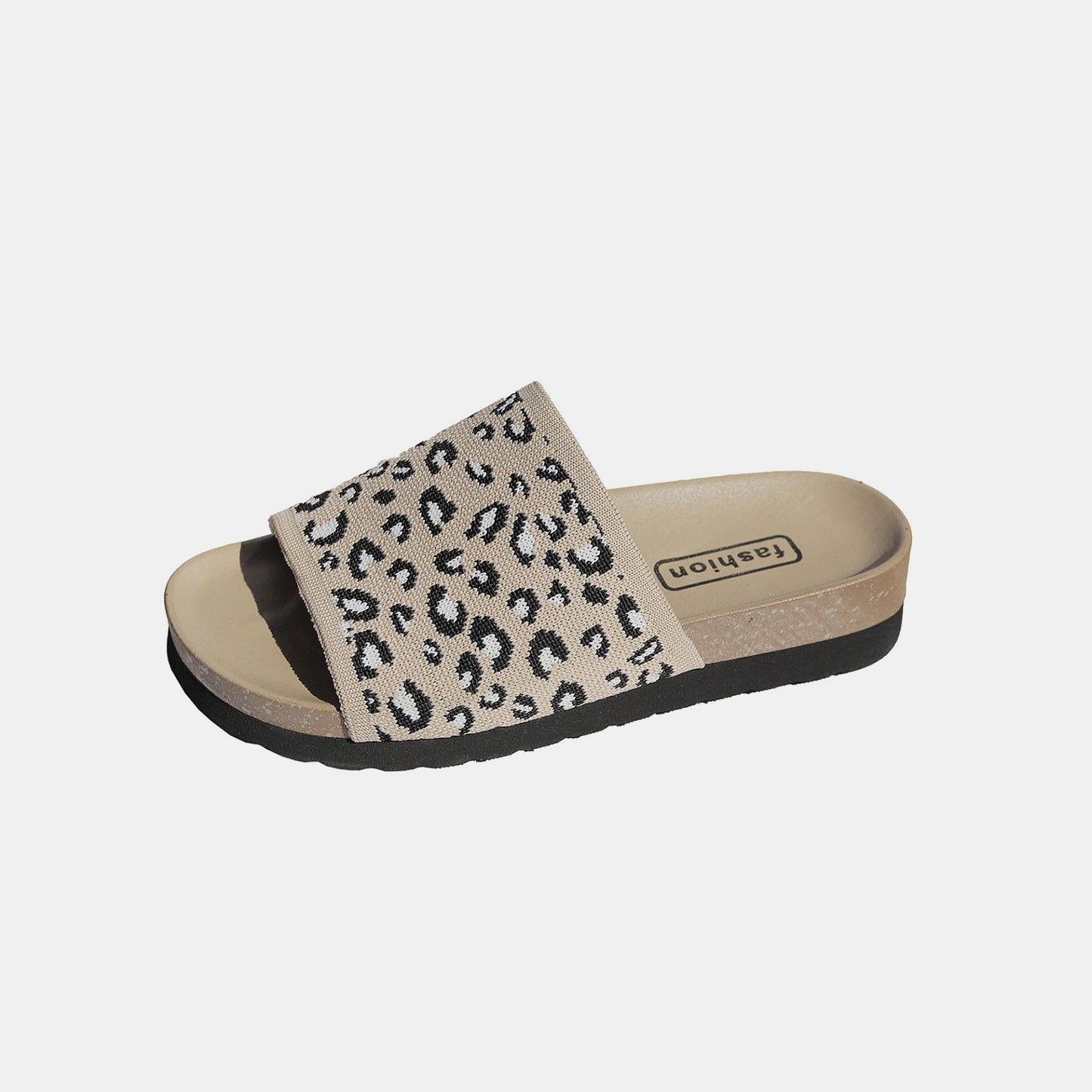 Leopard Open Toe Sandals - Celeste