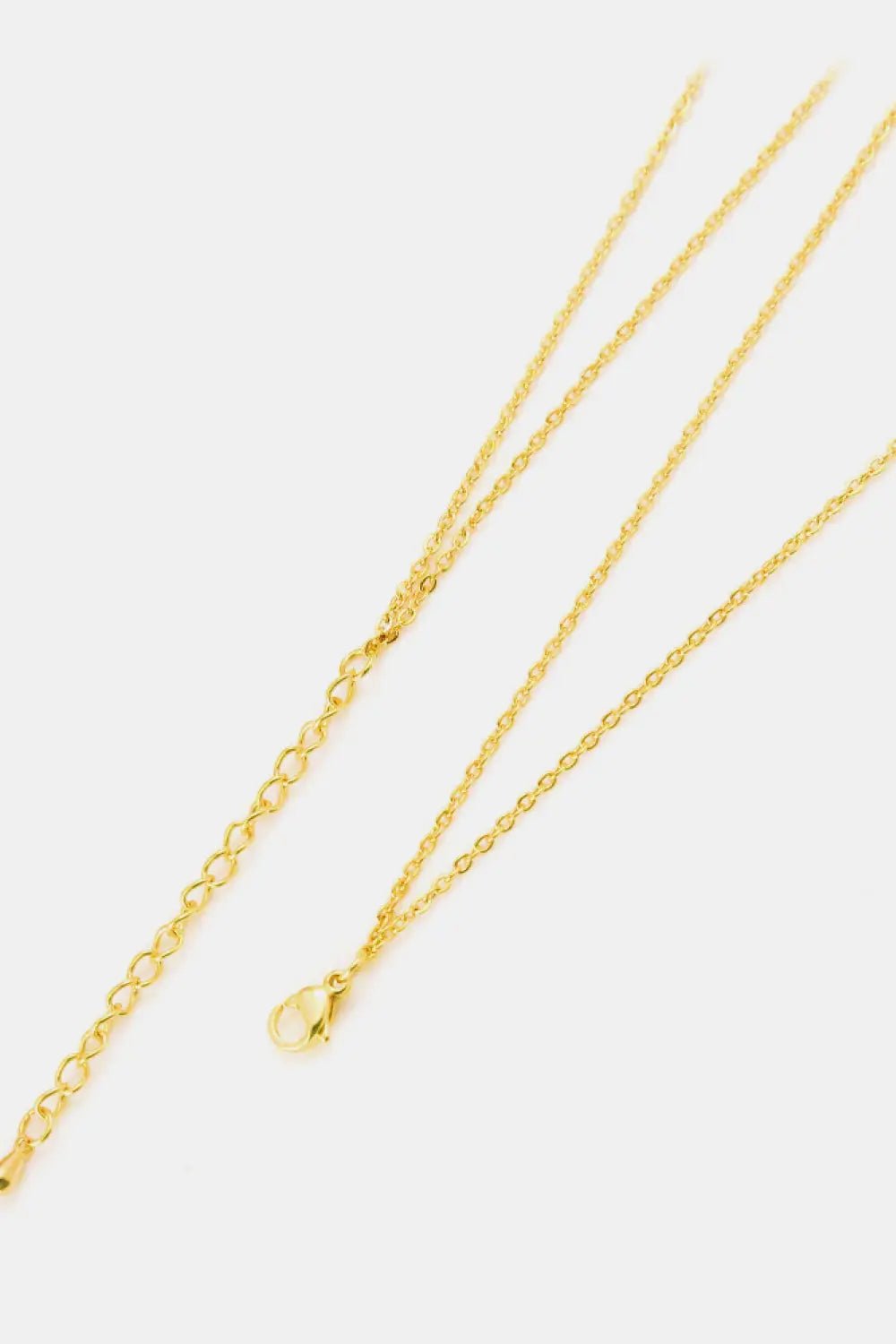 Linked Ring Pendant Chain Necklace - Celeste