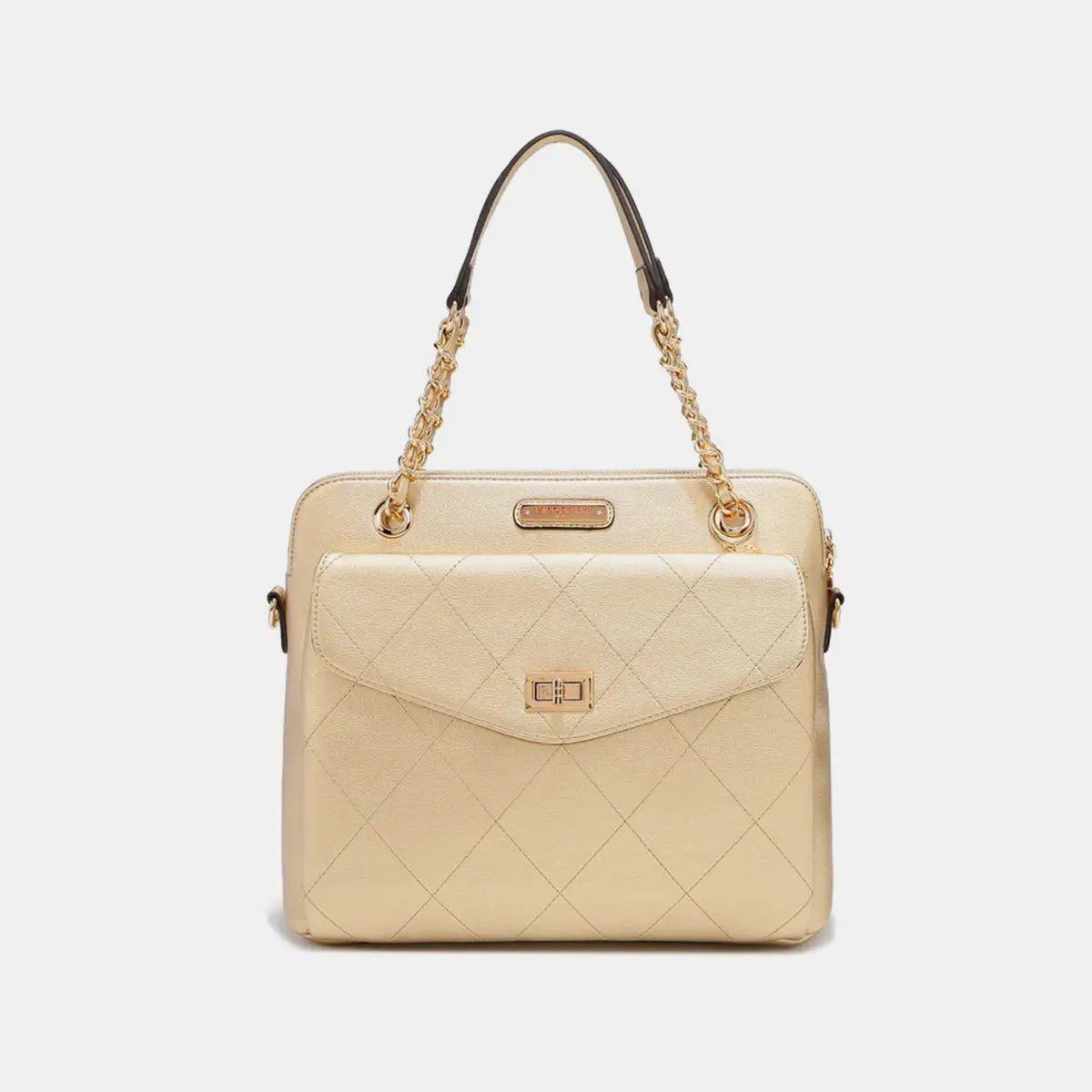 Nicole Lee USA Diamond Quilted Crossbody Bag - Celeste    