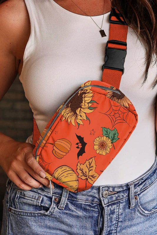 Orange Pumpkin Crossbody Bag - Celeste