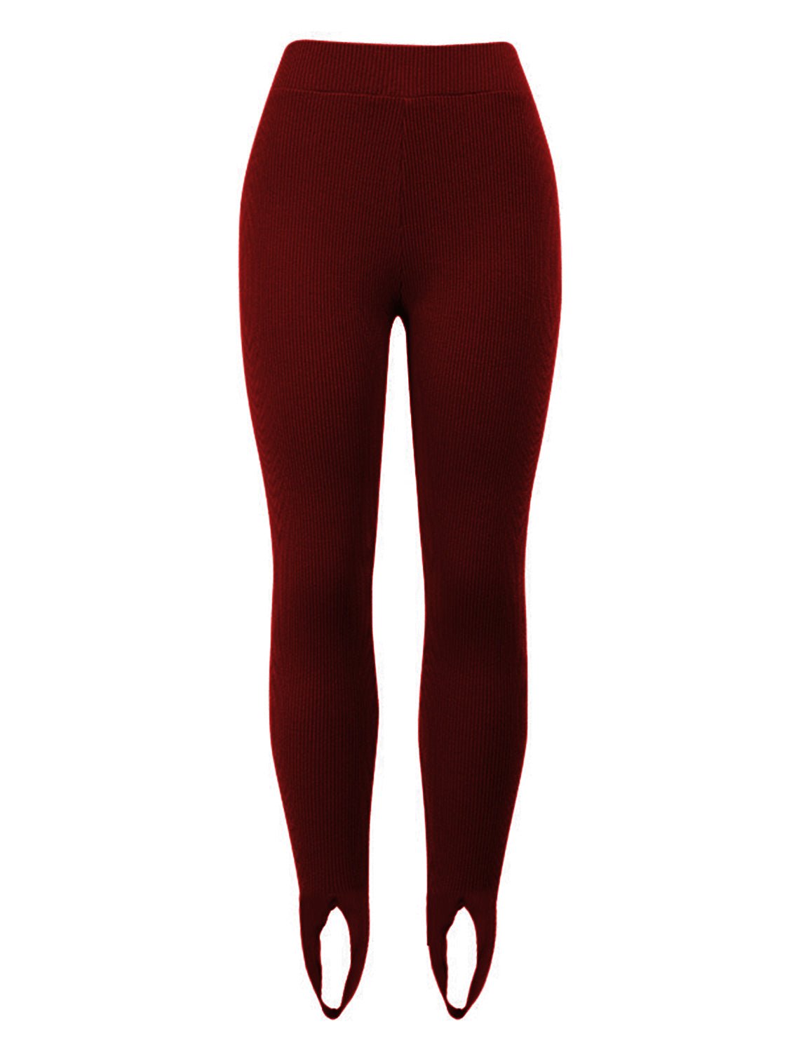 Ribbed Mid Waist Leggings - Celeste