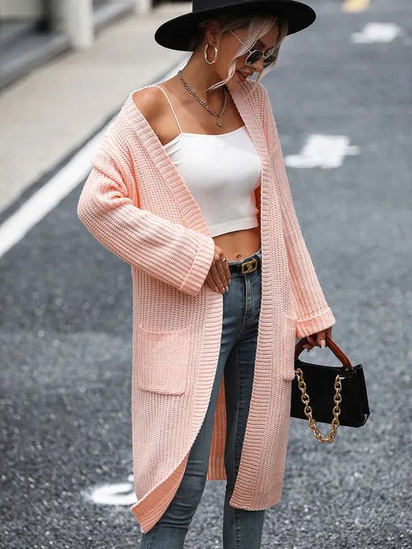 Solid Knitted Sweater - Celeste