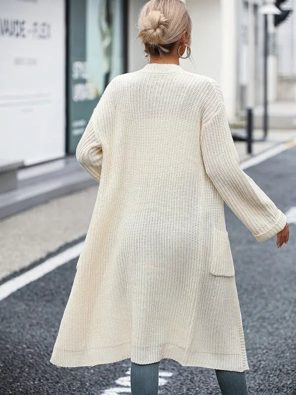 Solid Knitted Sweater - Celeste