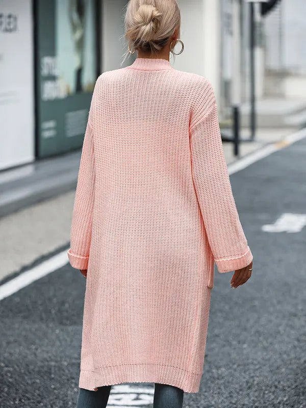 Solid Knitted Sweater - Celeste