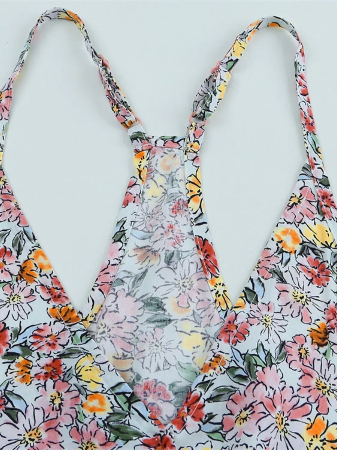 Surplice Floral Cami - Celeste