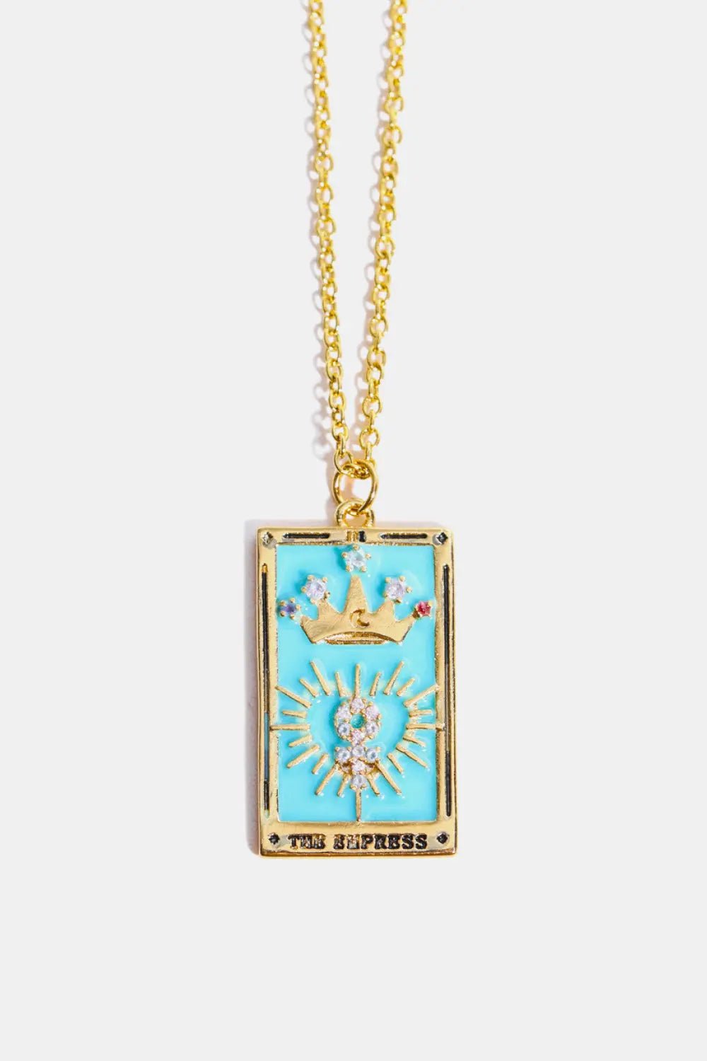 Tarot Card Pendant Stainless Steel Necklace - Celeste