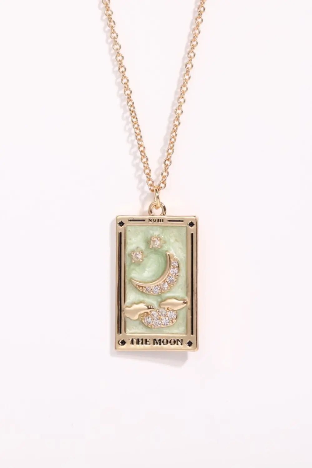 Tarot Card Pendant Stainless Steel Necklace - Celeste