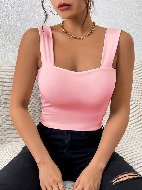 Too Hot - Cropped Tank - Celeste