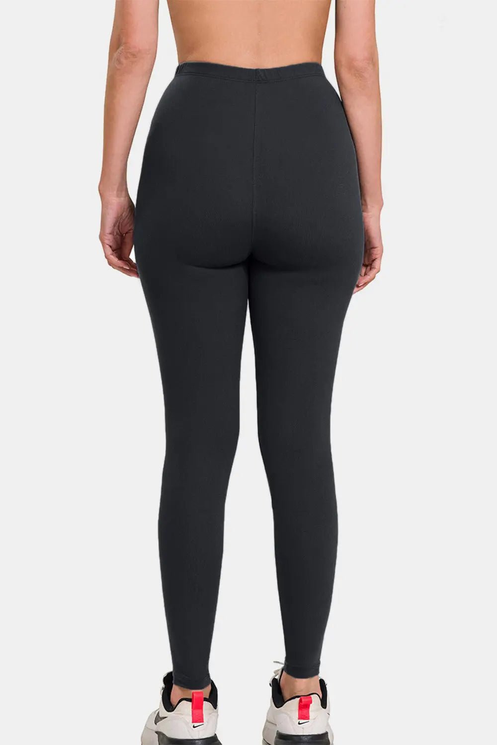 Zenana Premium Microfiber High Waist Leggings - Celeste