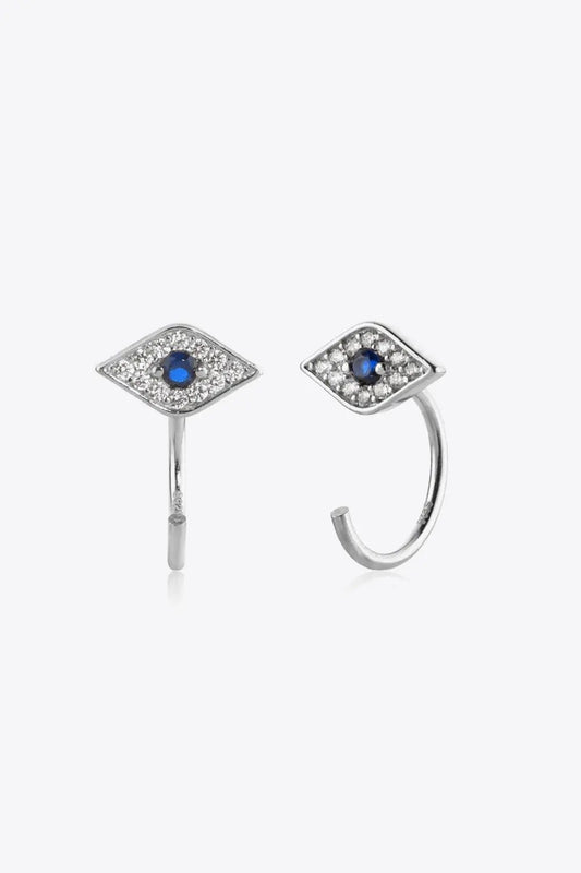 Zircon Geometric 925 Sterling Silver Earrings - Celeste